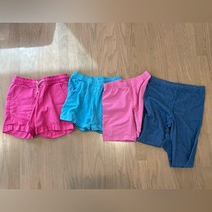 3 cotton shorts and 1 capri leggings